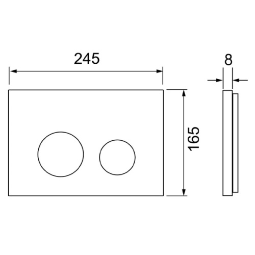 Клавиша смыва Tece TECEspring loop песочно-бежевая - фото 4