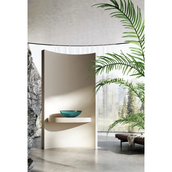 Раковина Abber Kristall 50 см бирюзовая, другие - фото 4