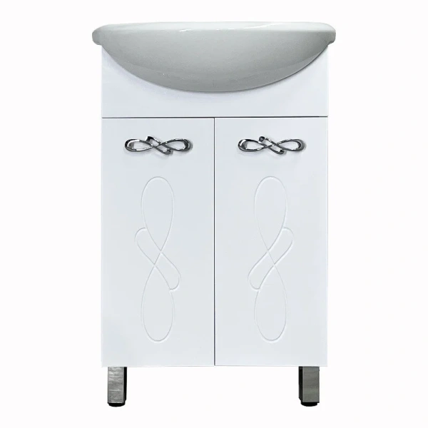 Тумба под раковину напольная Style Line Венеция 55 см белая - фото 1