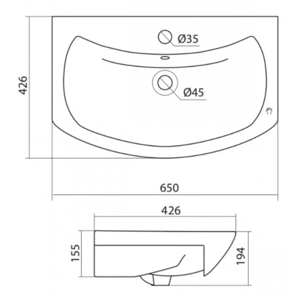 Тумба под раковину напольная Акватон Альпина 65 см венге, комбинированная - фото 7