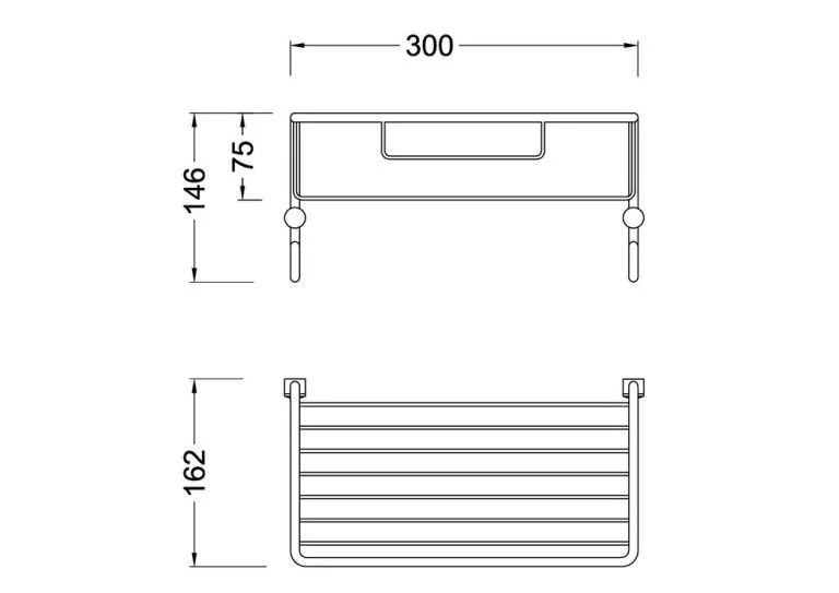 Полка Timo Nelson хром 150081/00 - фото 2