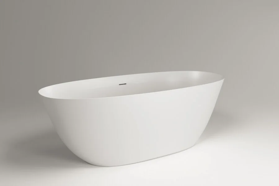 Ванна из искусственного камня Plumberia Selection Veloma, 170 х 75 см, белый матовый, VELOMA 170BO - фото 4