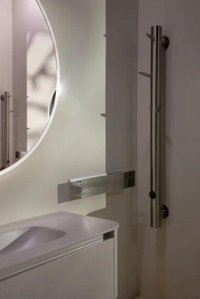 Полотенцесушитель электрический Boheme Oak 20х150 см никель - фото 4