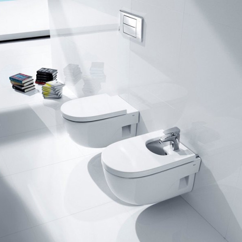 Унитаз подвесной Roca Meridian белый - фото 2