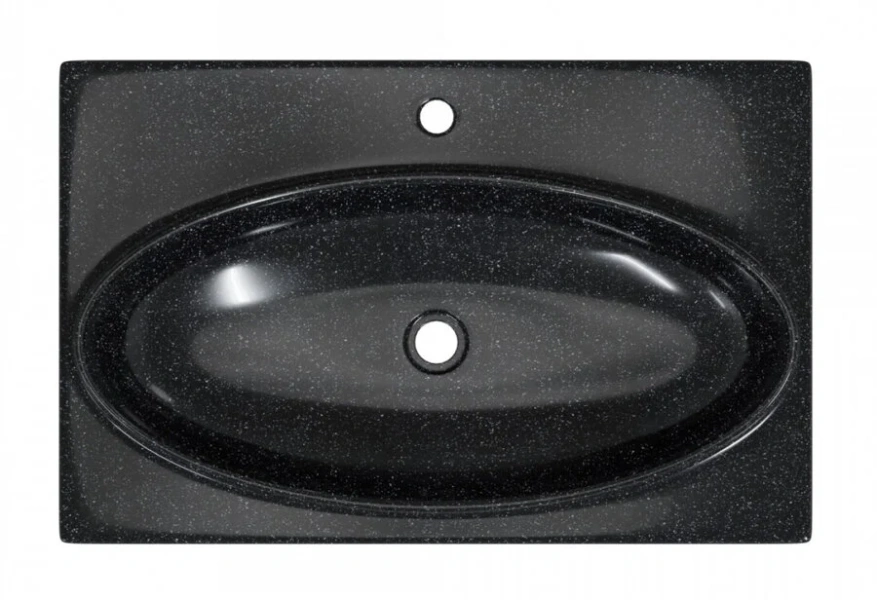 Раковина СанТа Вега 70 см черная, подвесные, пристенные - фото 3