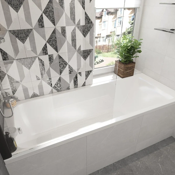 Акриловая ванна Stworki Стокгольм 180x70 см встраиваемая белая с каркасом 270051, прямоугольные - фото 5