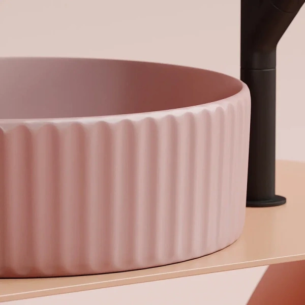 Раковина Ceramica Nova Element 36 см розовая, одинарные - фото 7