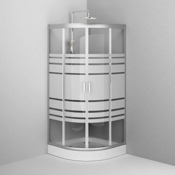 Душевой уголок Am.Pm Tender 90x90 см профиль хром, стекло прозрачное, 90х90 - фото 5