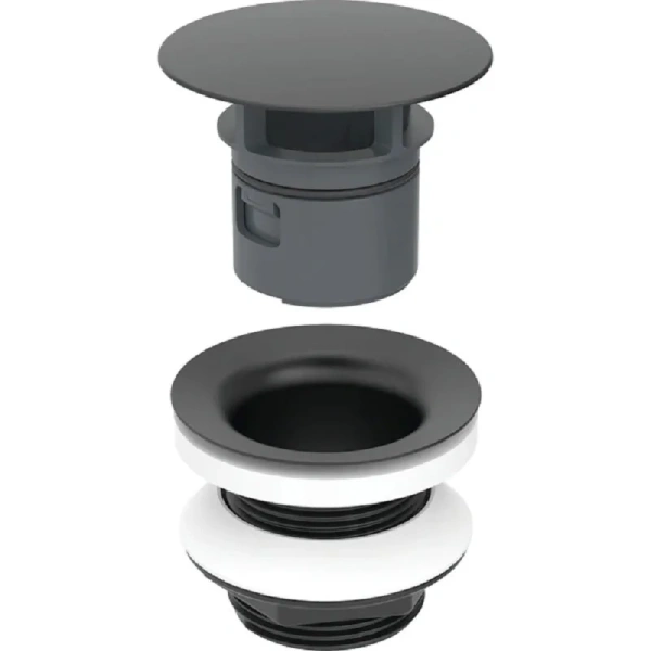 Донный клапан Geberit черный матовый - фото 1