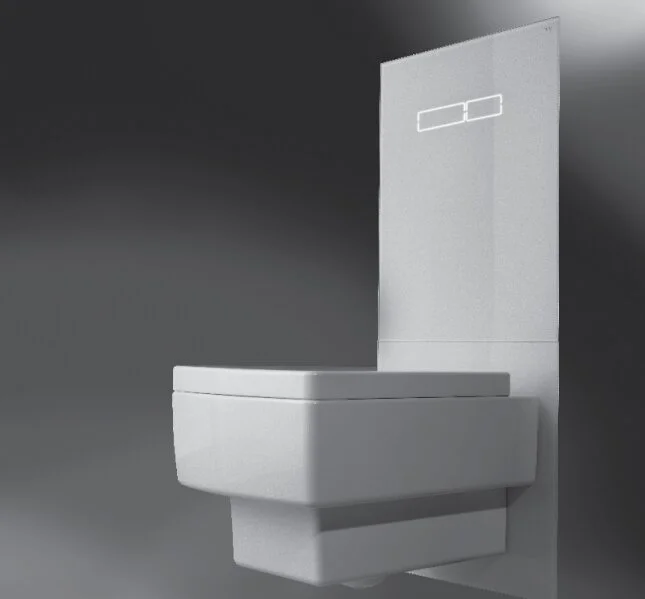 Верхняя стеклянная панель с сенсорным блоком управления, цвет белый, Tece TECElux 9650002, в наличии - фото 3