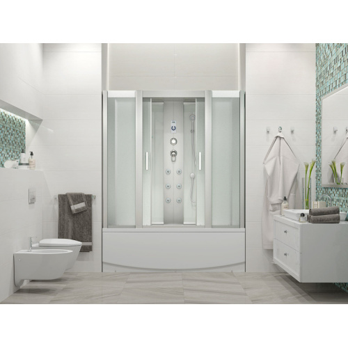 Душевая кабина Erlit Comfort 168x80 см стеклo матовое, прямоугольные - фото 2