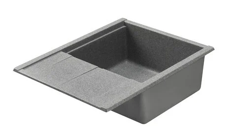 Мойка для кухни Акватон Делия 65 см серая, прямоугольной формы - фото 4
