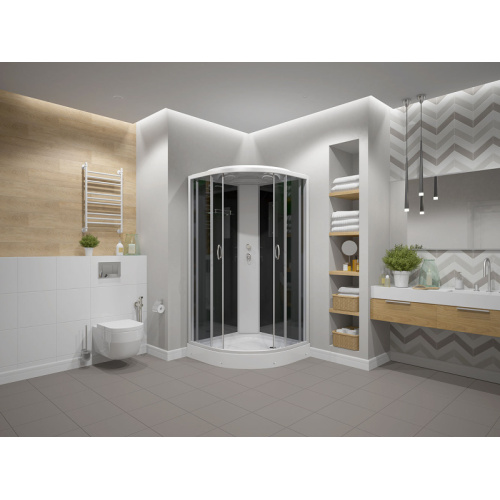 Душевая кабина Erlit Comfort ER3510P-C 100х100 см угловая, хромированный профиль - фото 9