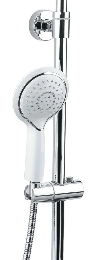 Душевая стойка Timo Helmi хром-белый SX-1070/00-16 (412), рычажные - фото 6