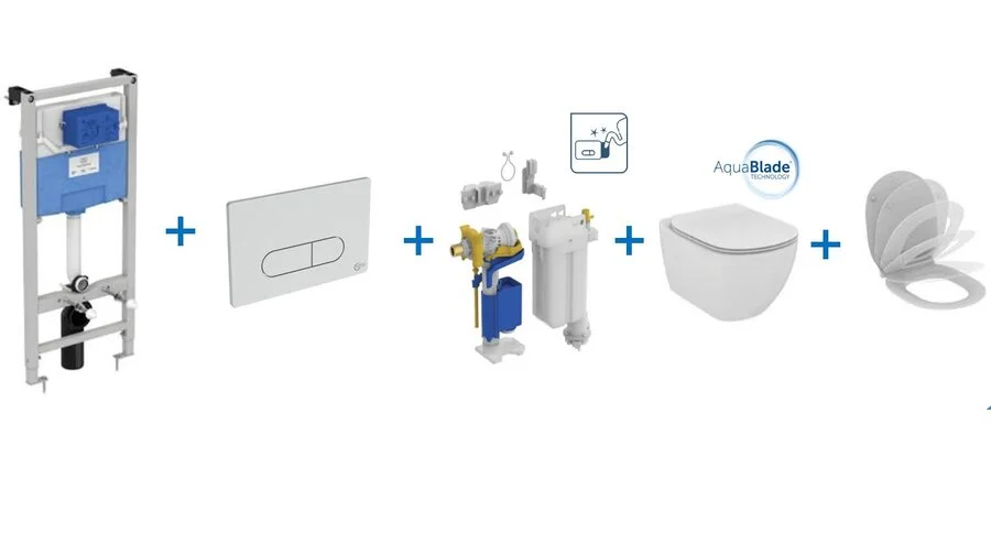 Унитаз с инсталляцией Ideal Standard Prosys Tesi 5 в 1 - фото 2