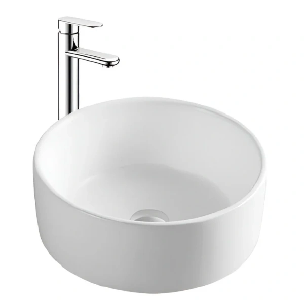 Раковина Акватек 40 см белая матовая - фото 1