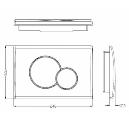 Клавиша смыва WeltWasser WW INS WW MARBERG 507 RD пластиковая - фото 4