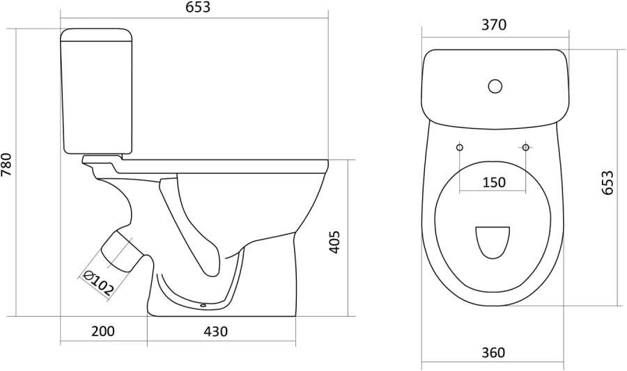 Унитаз компакт Santek Бореаль белый, недорогие, сиденье с микролифтом , с антивсплеском, компакт, низкие index_1 - фото 15