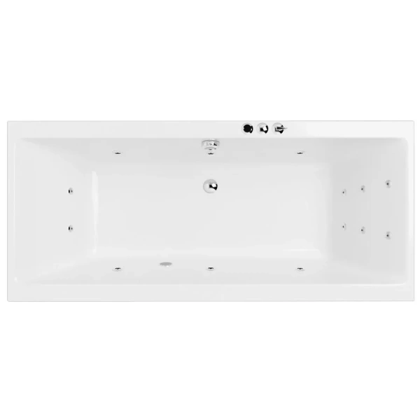 Ванна гидромассажная Excellent Pryzmat Smart 190 x 90 см, белый/хром, WAEX.PRY19.SMART.CR - фото 1