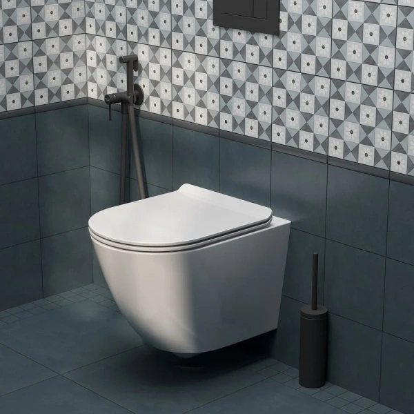 Унитаз подвесной Kerama Marazzi Sfera безободковый, белые - фото 6