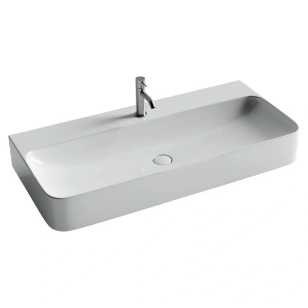 Раковина Ceramica Nova Aura 102 см белая - фото 1