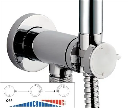 Гигиенический душ со смесителем Bossini Talita E37006B.030 - фото 3
