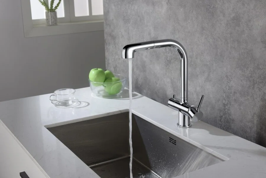 Смеситель для питьевой воды Timo Saona хром, высокие, из латуни, округлая форма, для питьевой воды с фильтром - фото 5