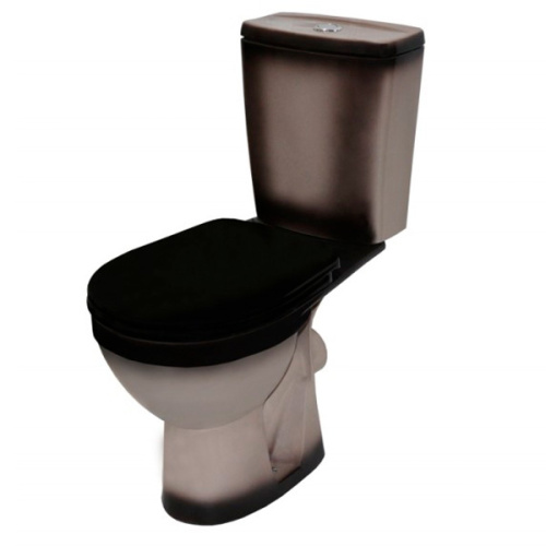 Унитаз компакт Rosa Рио черный - фото 2