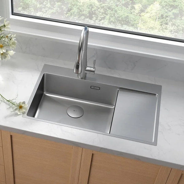 Мойка для кухни Lemark Kezadra 78 см сталь, левая, другие - фото 5