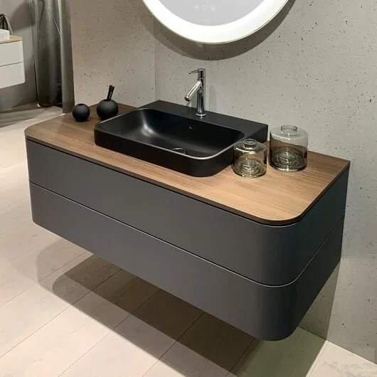 Раковина Duravit Happy D.2 60 см антрацит матовый - фото 3