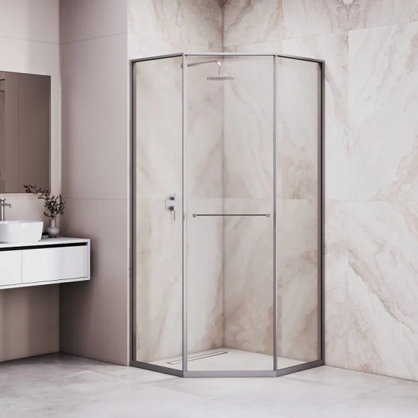 Душевой уголок RGW Stilvoll SV-82Gr R 90x90 см стекло прозрачное, правый - фото 4