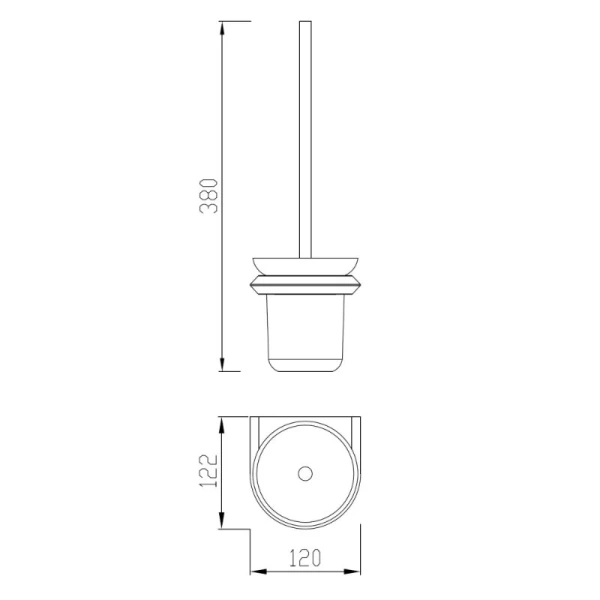 Ершик Abber Nord хром, современные, hi-tech - фото 2