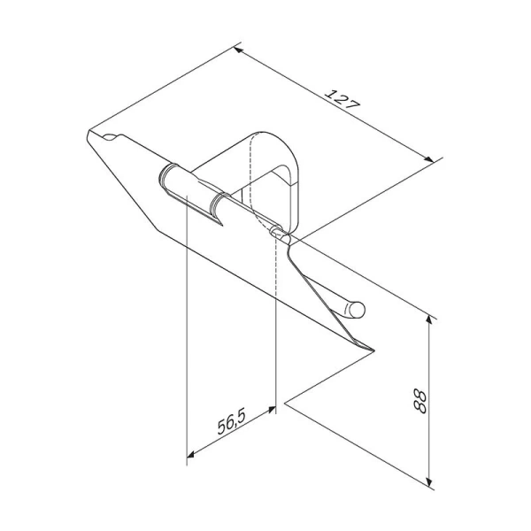 Бумагодержатель Am.Pm X-Joy A843414 с крышкой - фото 2