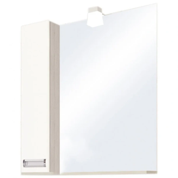 Зеркальный шкаф с подсветкой Акватон Бекка 60 см белый, дуб сомерсет, современные, hi-tech - фото 4