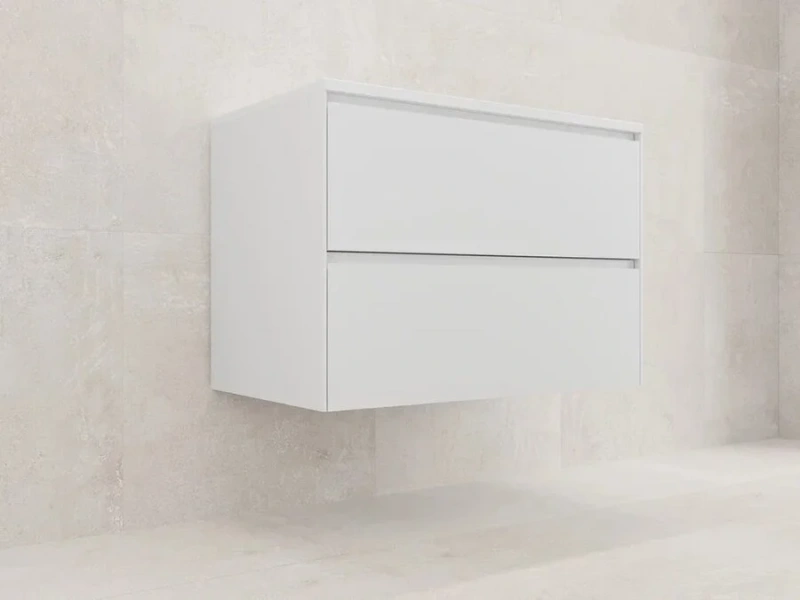 Тумба под раковину подвесная Style Line Лима 80 см белая матовая - фото 2