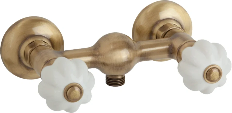 Смеситель для душа Migliore Olivia белые керамические ручки - фото 3