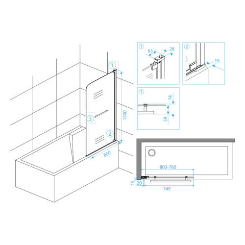 Схема, 80 см - фото 2