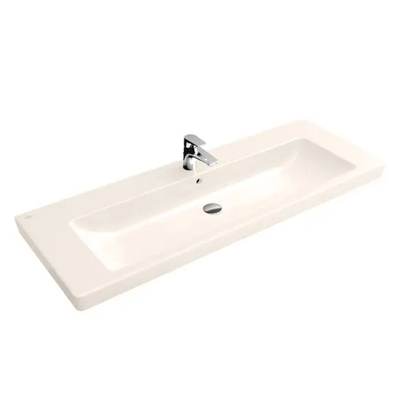 Раковина Villeroy & Boch Subway 2.0 130 см цвет пергамон с покрытием CeramicPlus - фото 1