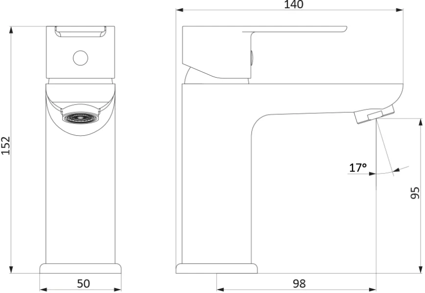 Смеситель для  раковины RedBlu by Damixa Origin Elegance 840210000, однорычажные, двухрычажные - фото 7