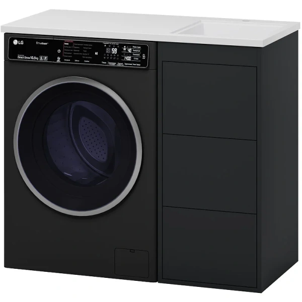 Тумба под раковину напольная Brevita Grafit 40 см графит - фото 1