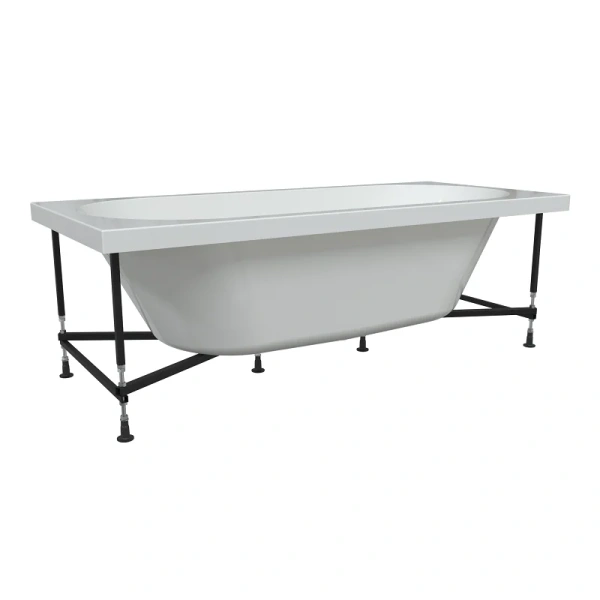 Акриловая ванна Радомир Вальс 1-01-2-0-1-183К, 180 x 80 см, каркас, фронтальный экран, сифон, слив-перелив автомат в комплекте, белая/хром, в наличии - фото 10