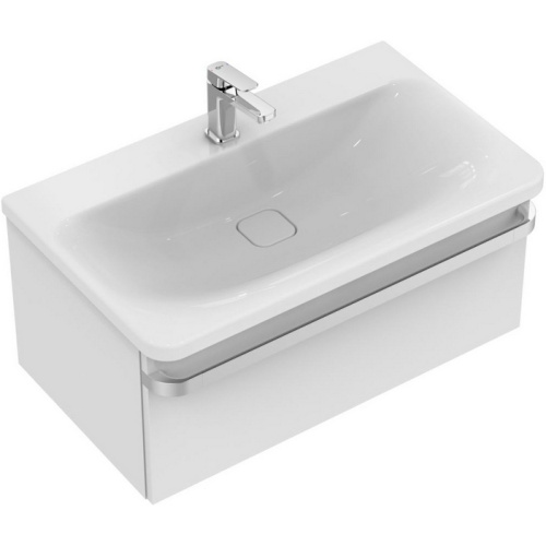 Тумба под раковину подвесная Ideal Standard Tonic II 80 см белый лак глянцевый, моноблок - фото 5