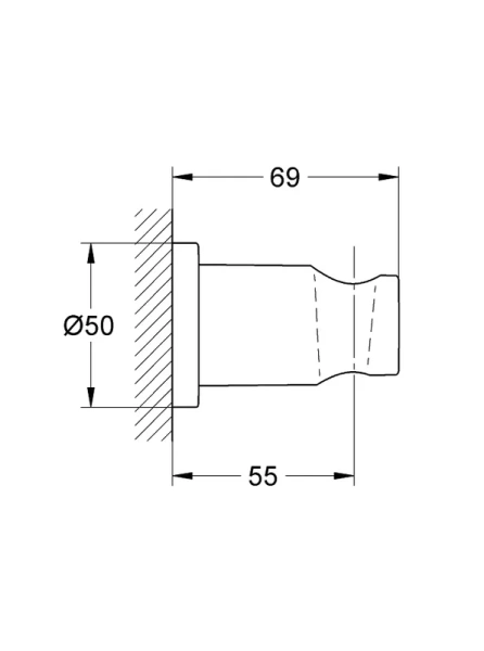 Держатель для ручного душа Grohe Rainshower холодный рассвет матовый, в наличии - фото 2