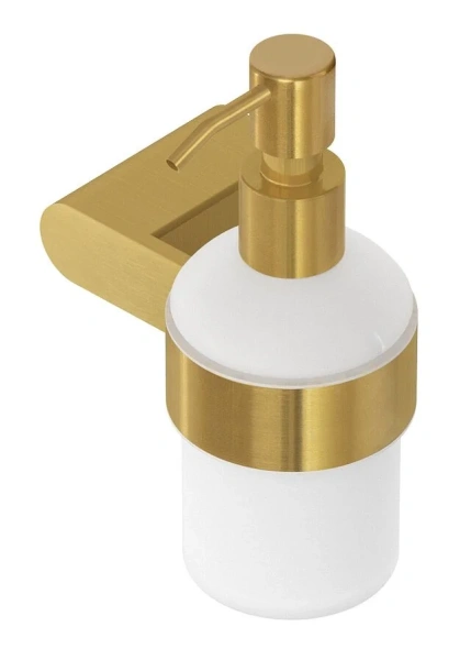 Дозатор для мыла Cezares Stylus брашированное золото - фото 3