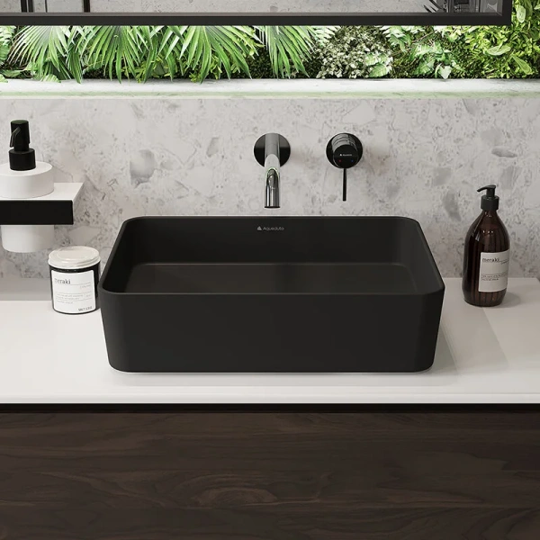 Раковина Aqueduto ESPIRAL 50 см черная матовая, 50 см - фото 6