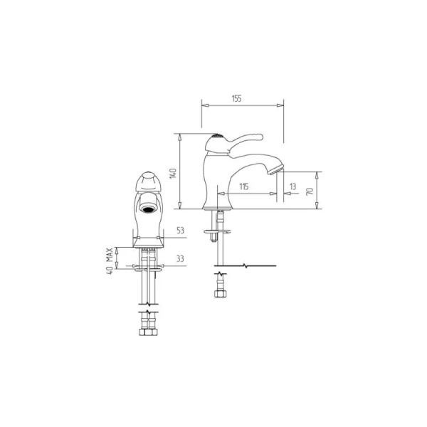Смеситель для раковины Migliore Lem Swarovski золото, для раковины - фото 2