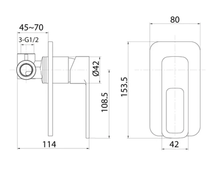 Смеситель для душа IDDIS Slide встраиваемый - фото 2