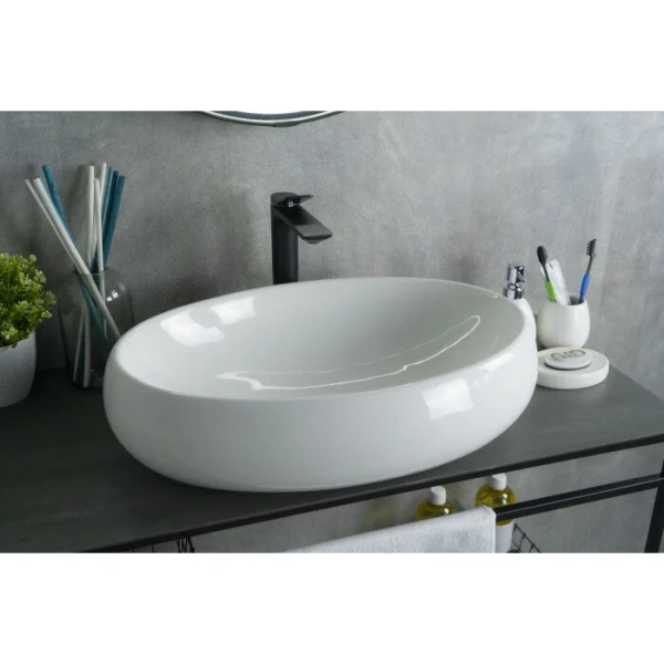 Раковина GID Lago N9030a 60 см белая - фото 4