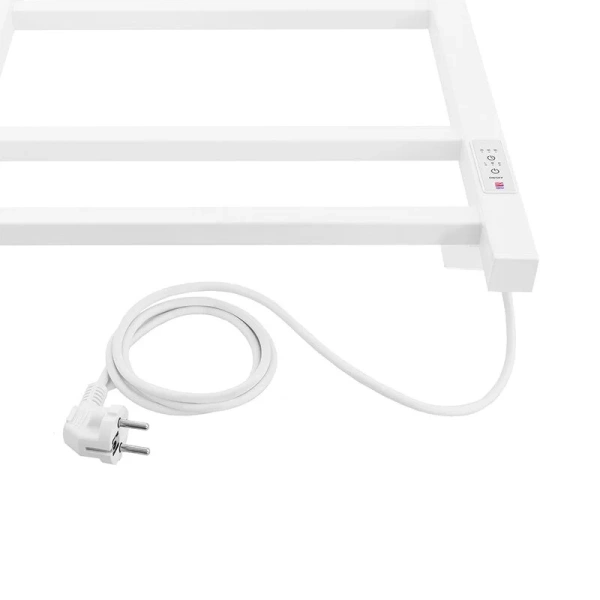 Полотенцесушитель электрический Energy Cube 40x70 см белый матовый, без полки, неповоротные - фото 6