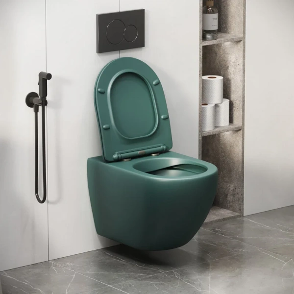Унитаз подвесной Grossman Color зеленый матовый index_1 - фото 10